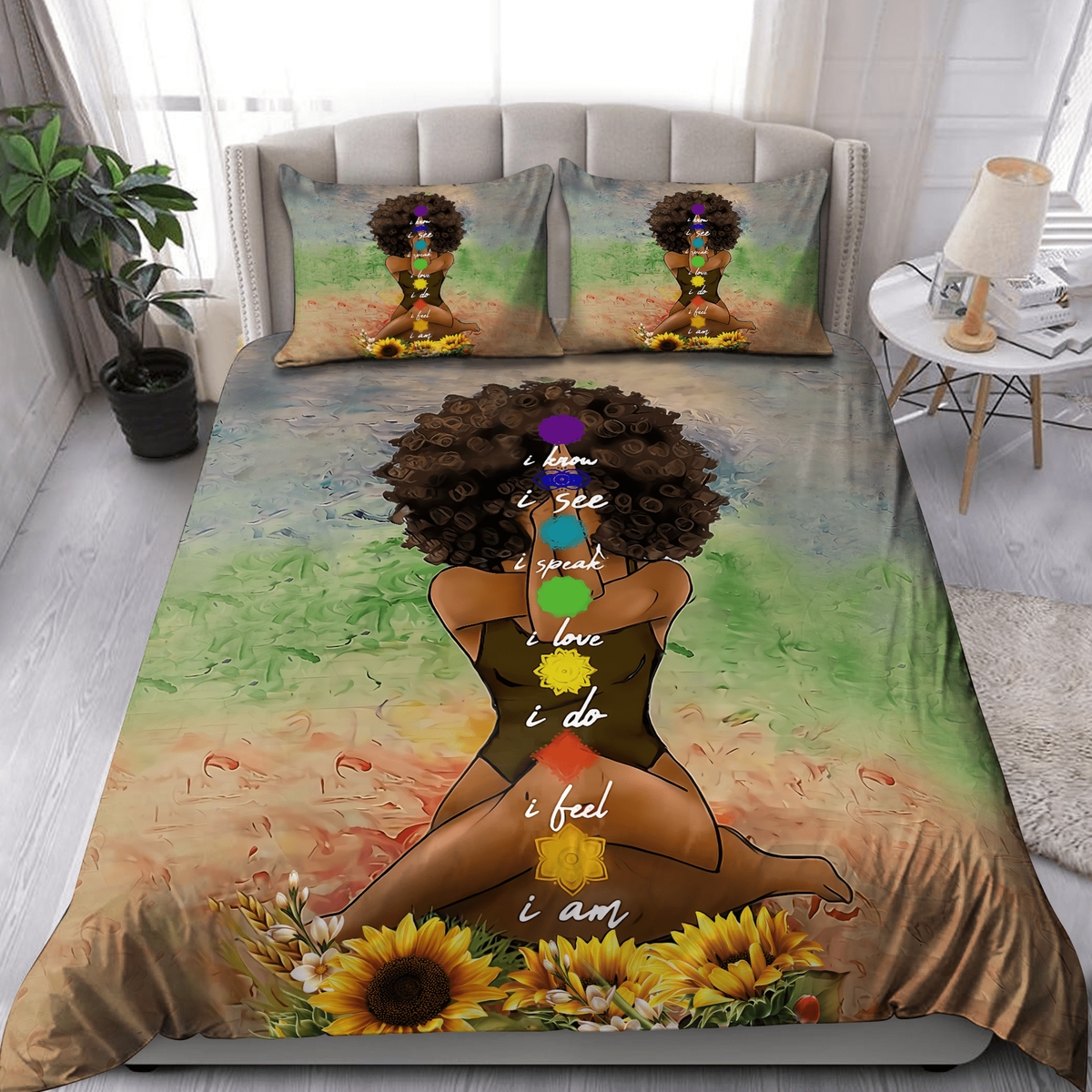 African Women I Do I Feel I Am Bedding Set Bed Sheets Spread Duvet Cover Bedding Set - Unique Anime Apparel for Fans