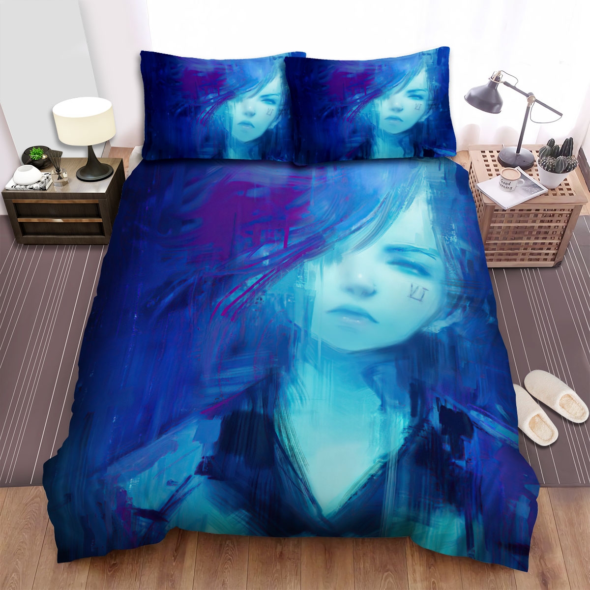 Arcane Vi Painting Bed Sheets Spread Duvet Cover Bedding Set - Unique Anime Apparel for Fans