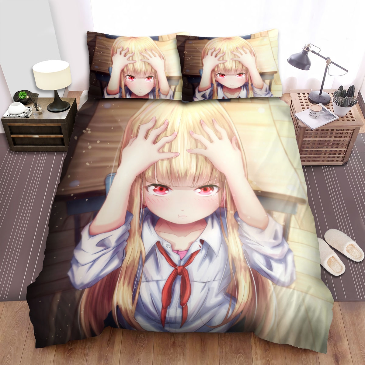 Arifureta Yue In School Girl Uniform Bed Sheets Spread Duvet Cover Bedding Set - Unique Anime Apparel for Fans