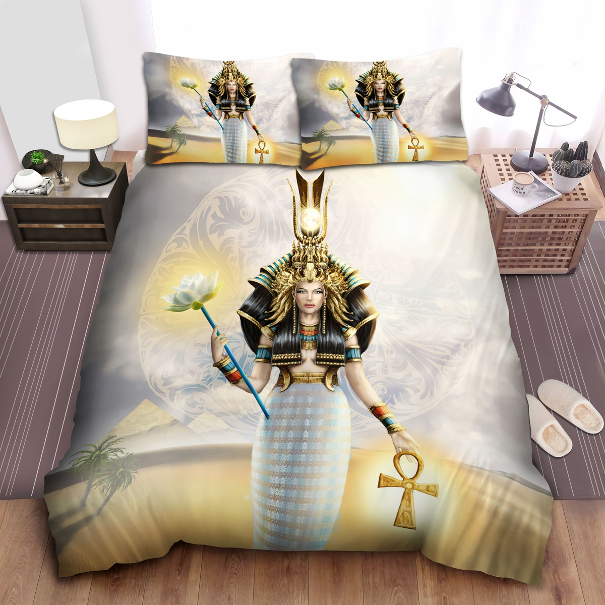 Art Of Isis God Bed Sheets Spread Duvet Cover Bedding Set - Unique Anime Apparel for Fans