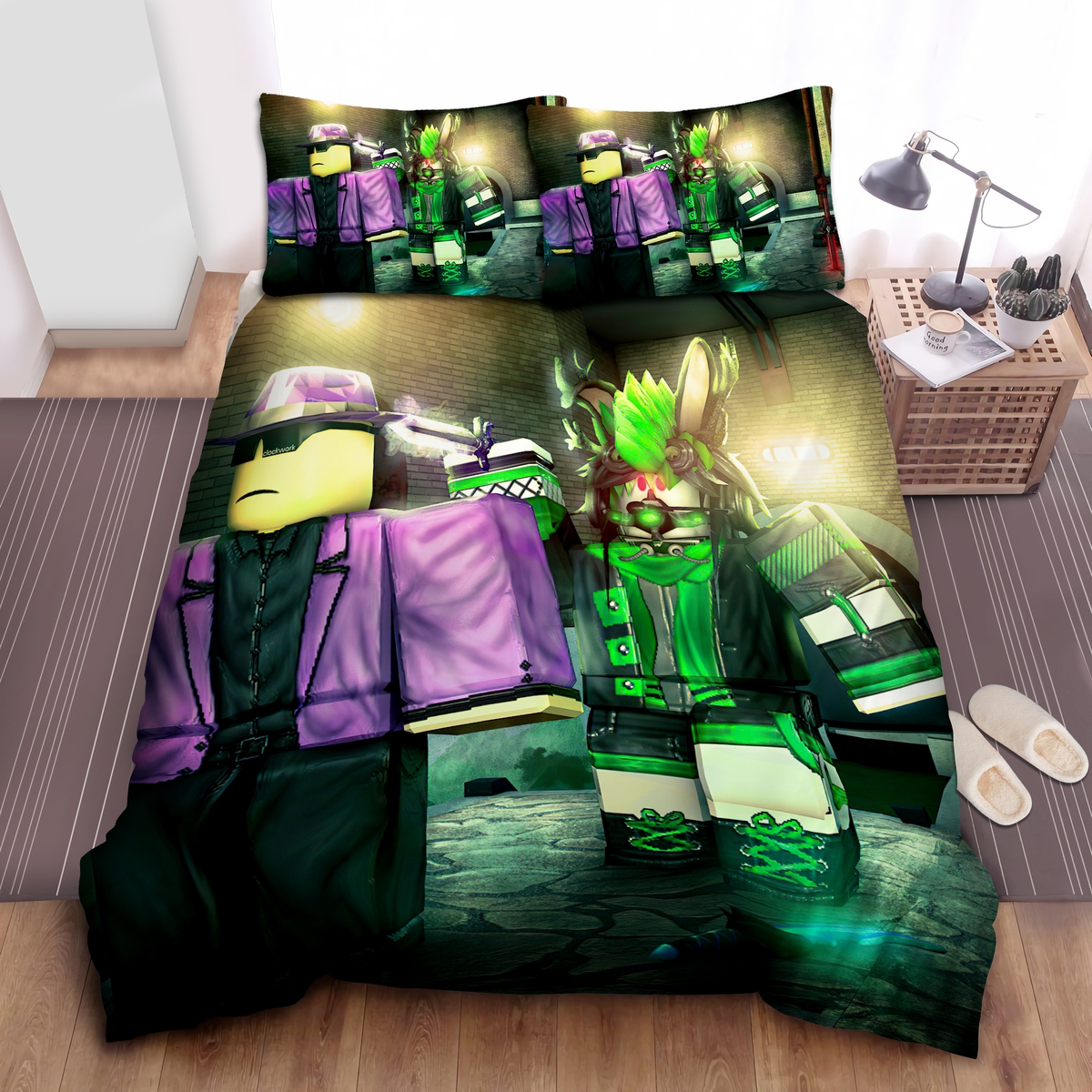 Assassinating Scenery Bed Sheets Spread Duvet Cover Bedding Set - Unique Anime Apparel for Fans
