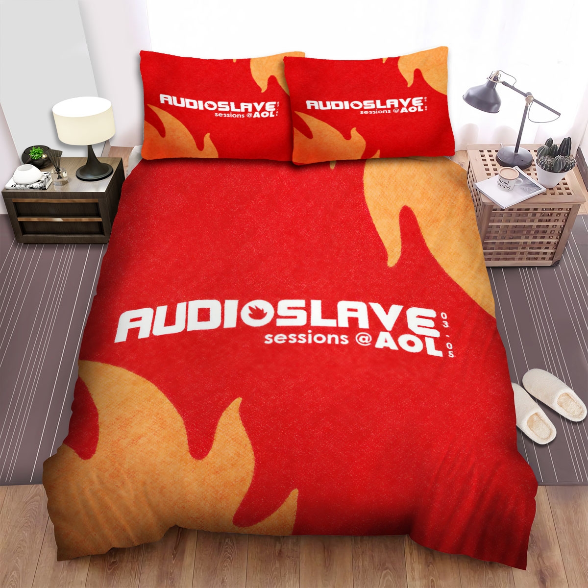 Audioslave Music Band Sessions Aol Music Bed Sheets Spread Duvet Cover Bedding Set - Unique Anime Apparel for Fans