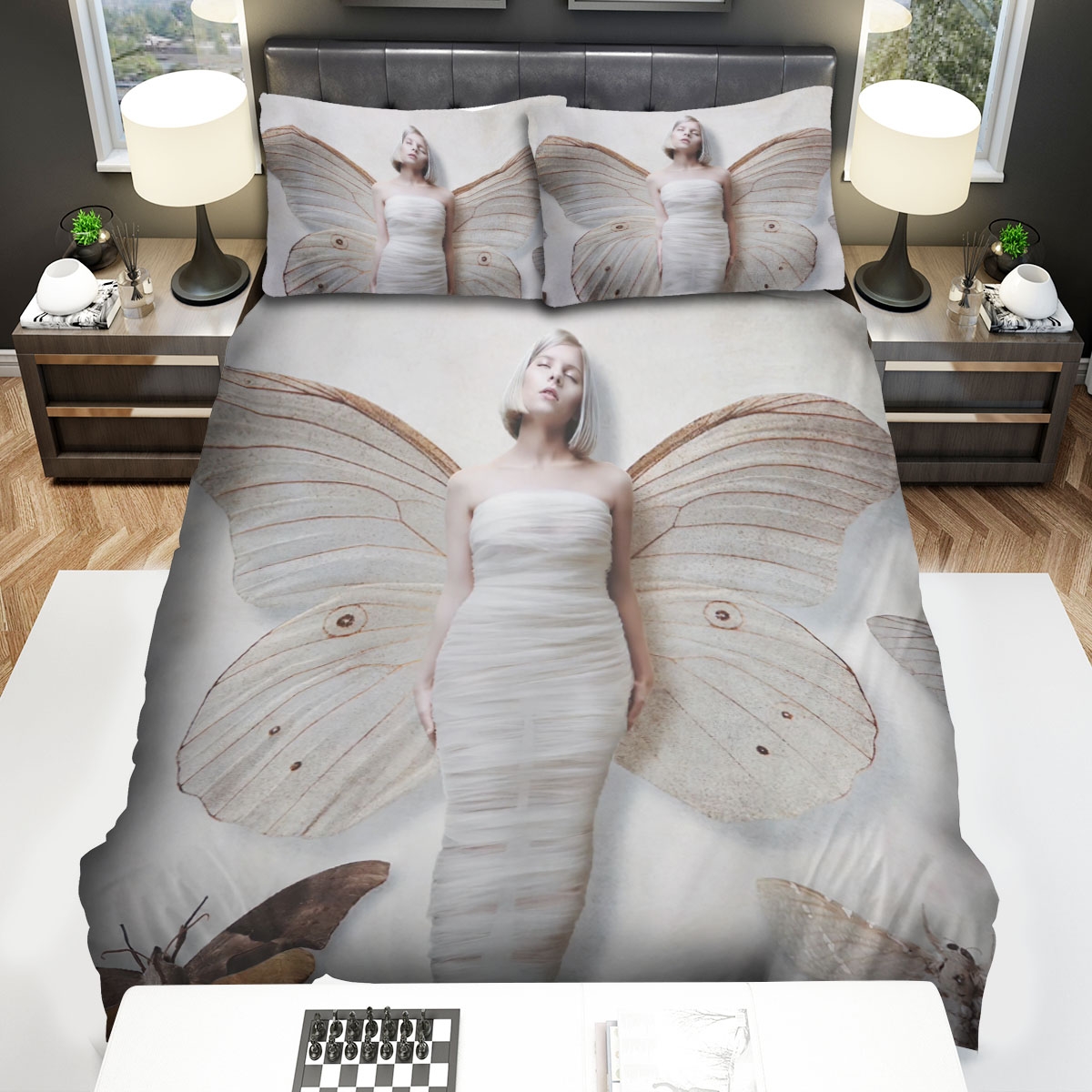 Aurora Through The Eyes Of A Child Poster Bed Sheets Spread Duvet Cover Bedding Set - Unique Anime Apparel for Fans