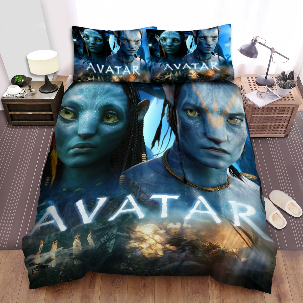 Avatar (2009) Movie Poster Fanart 5 Bed Sheets Spread Duvet Cover Bedding Set - Unique Anime Apparel for Fans