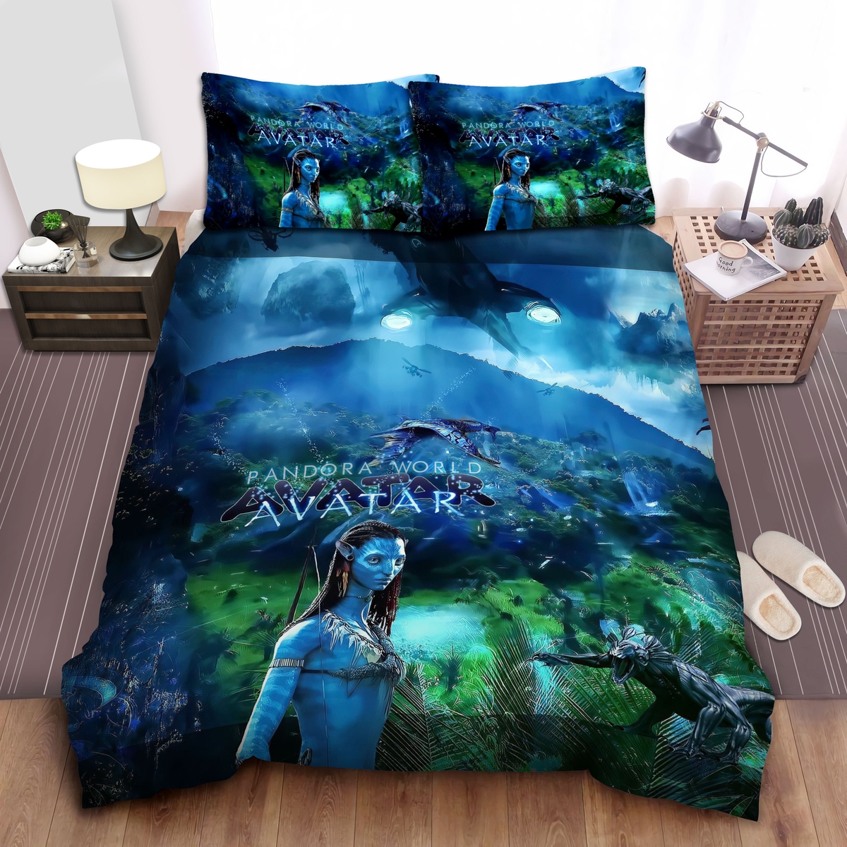 Avatar Neytiri And The Pandora World Bed Sheets Spread Duvet Cover Bedding Set - Unique Anime Apparel for Fans