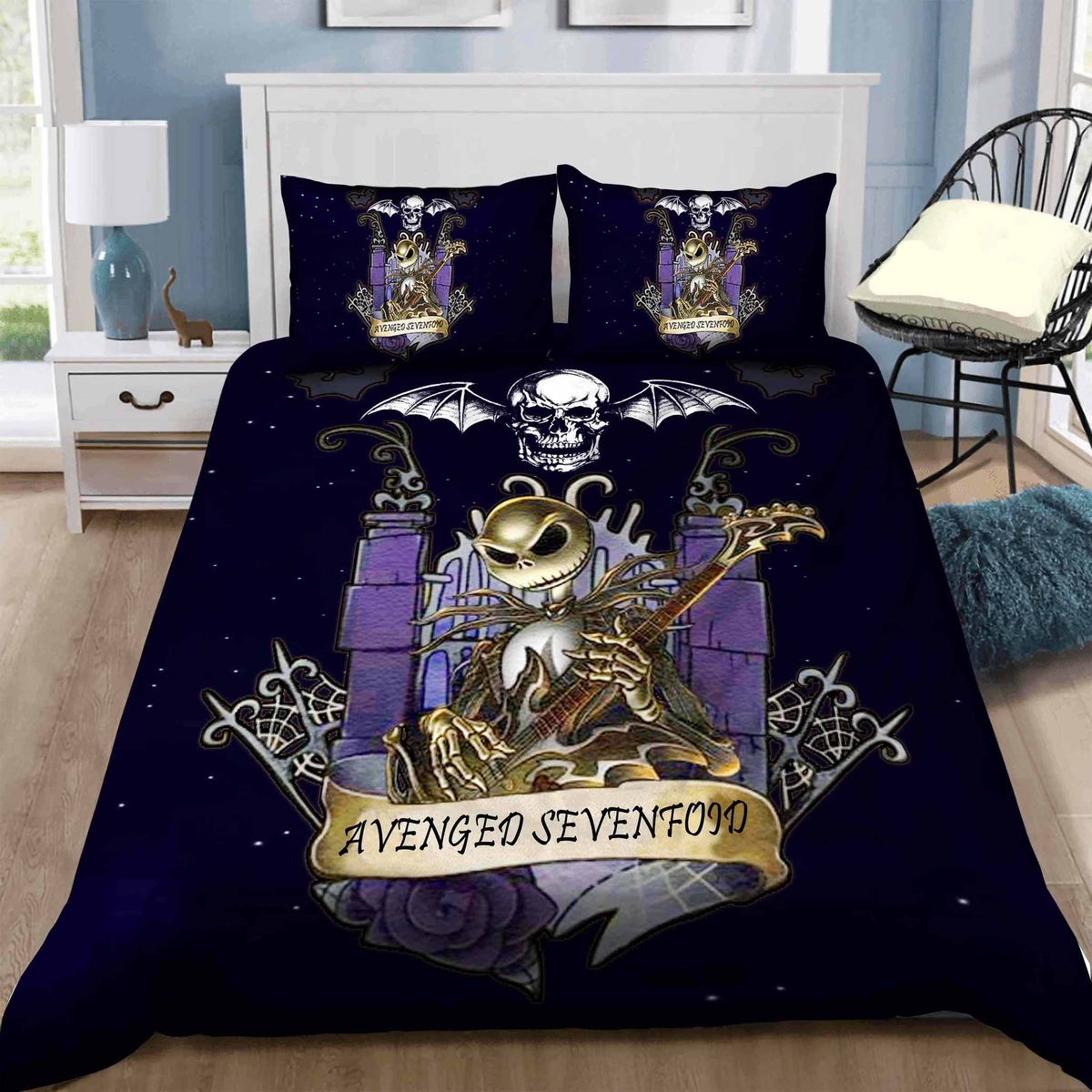 Avenged Sevenfold Bedding Set (Duvet Cover & Pillow Cases) - Unique Anime Apparel for Fans