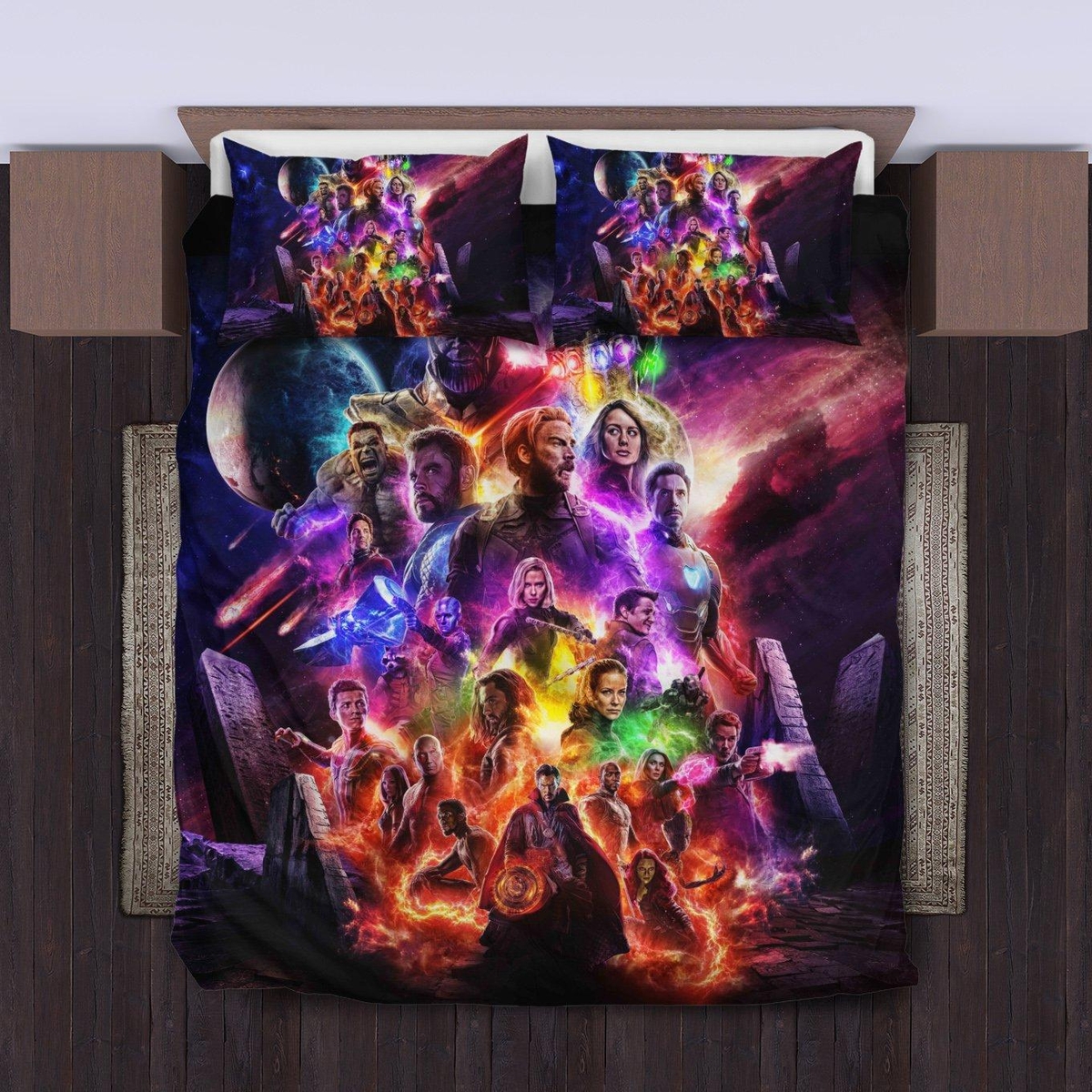Avengers Endgame 3d Printed Bedding Set (Duvet Cover & Pillow Cases) - Unique Anime Apparel for Fans