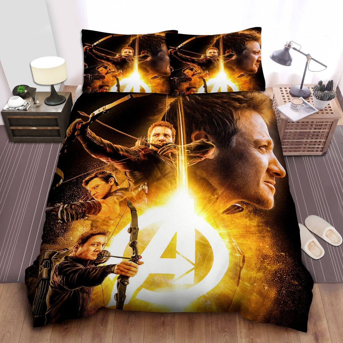 Avengers Hawkeye Bed Sheets Spread Duvet Cover Bedding Set - Unique Anime Apparel for Fans