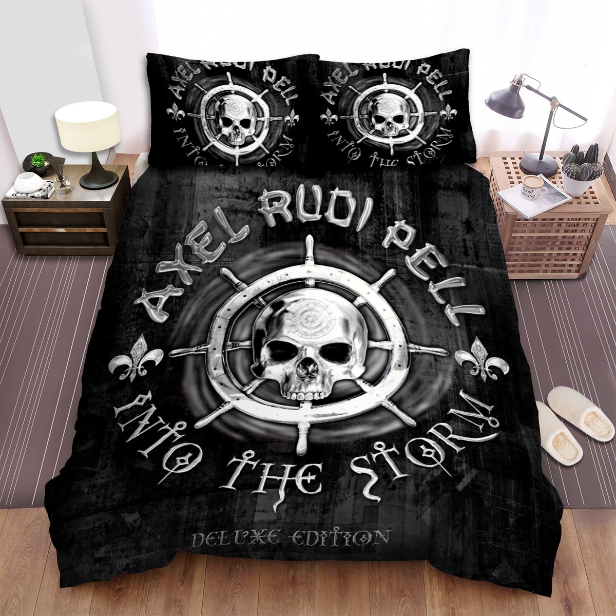 Axel Rudi Pell Into The Storm Bed Sheets Spread Duvet Cover Bedding Set - Unique Anime Apparel for Fans