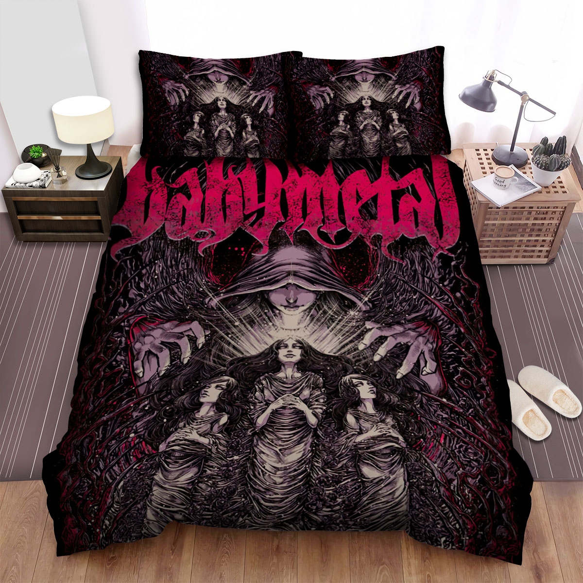 Babymetal Music Poster Bed Sheets Spread Duvet Cover Bedding Set - Unique Anime Apparel for Fans