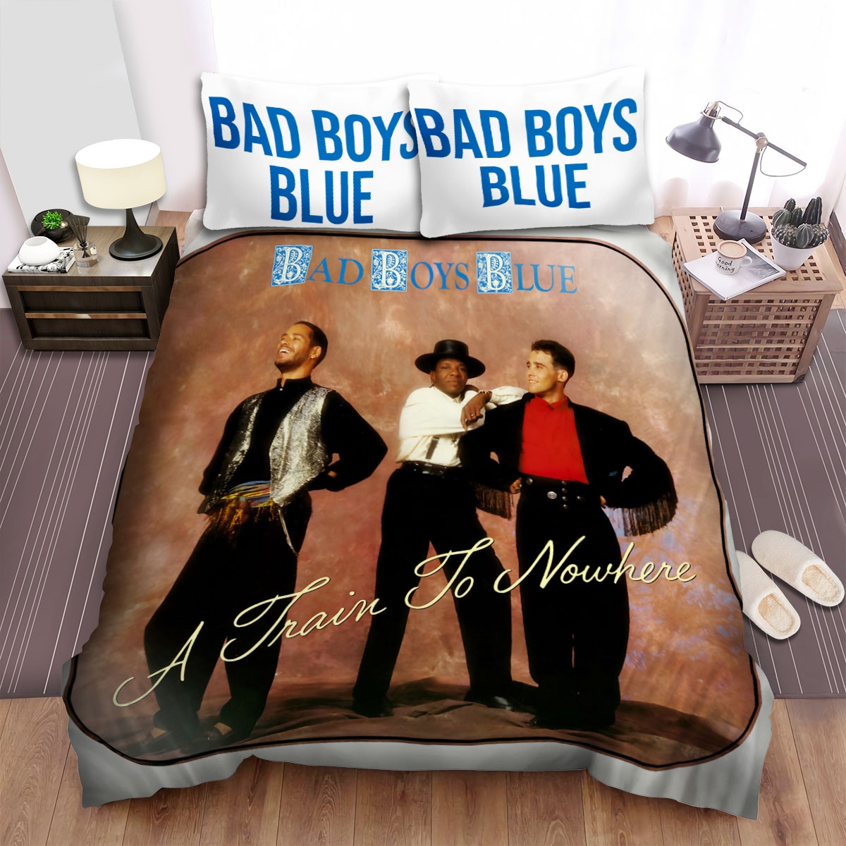 Bad Boys Blue Music Band Members Standing Next To Each Other Bed Sheets Spread Duvet Cover Bedding Set - Unique Anime Apparel for Fans