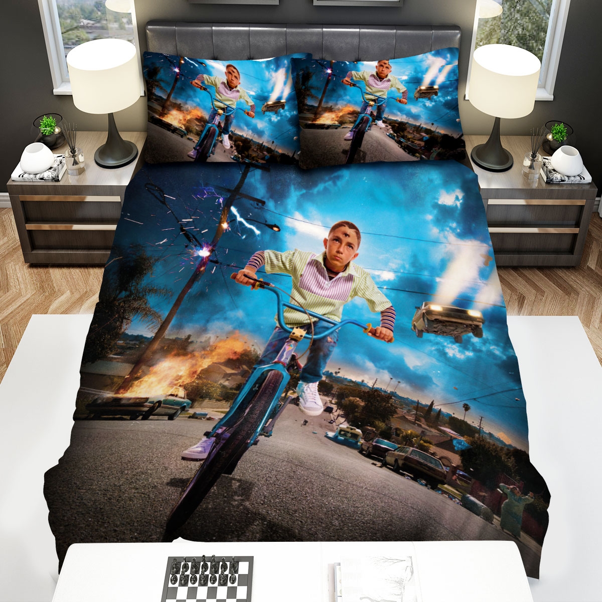 Bad Bunny Yhlqmdlg Album Cover Bed Sheets Spread Duvet Cover Bedding Set - Unique Anime Apparel for Fans