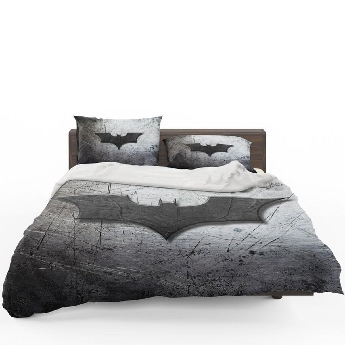 Bedding Set Dc Comics Batman Logo (Duvet Cover & Pillow Cases) - Unique Anime Apparel for Fans