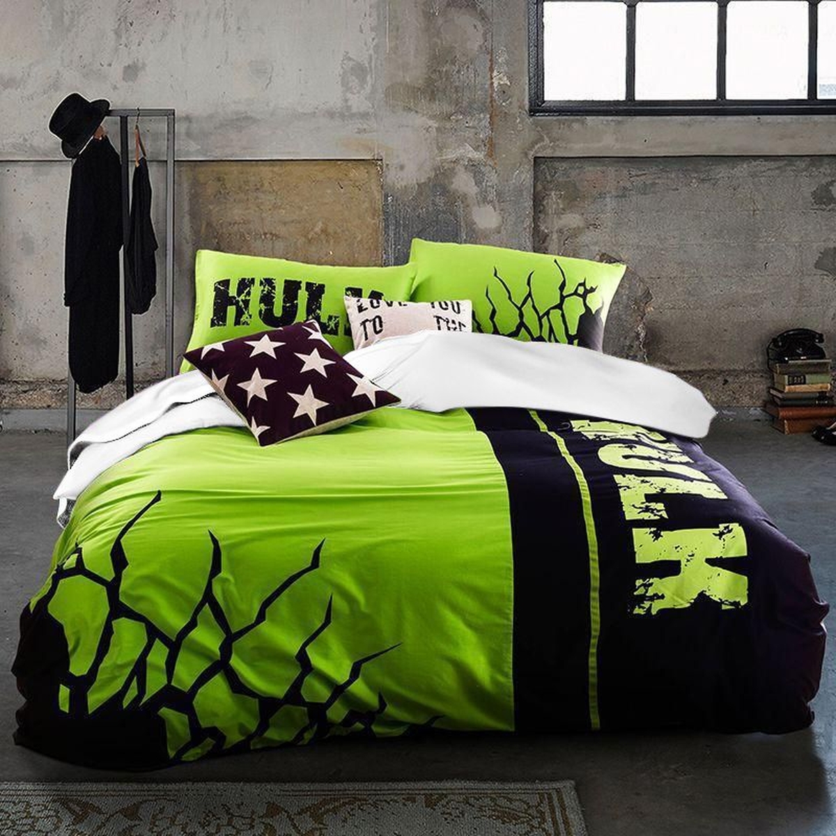 Bedding Set Incredible Hulk (Duvet Cover & Pillow Cases) - Unique Anime Apparel for Fans