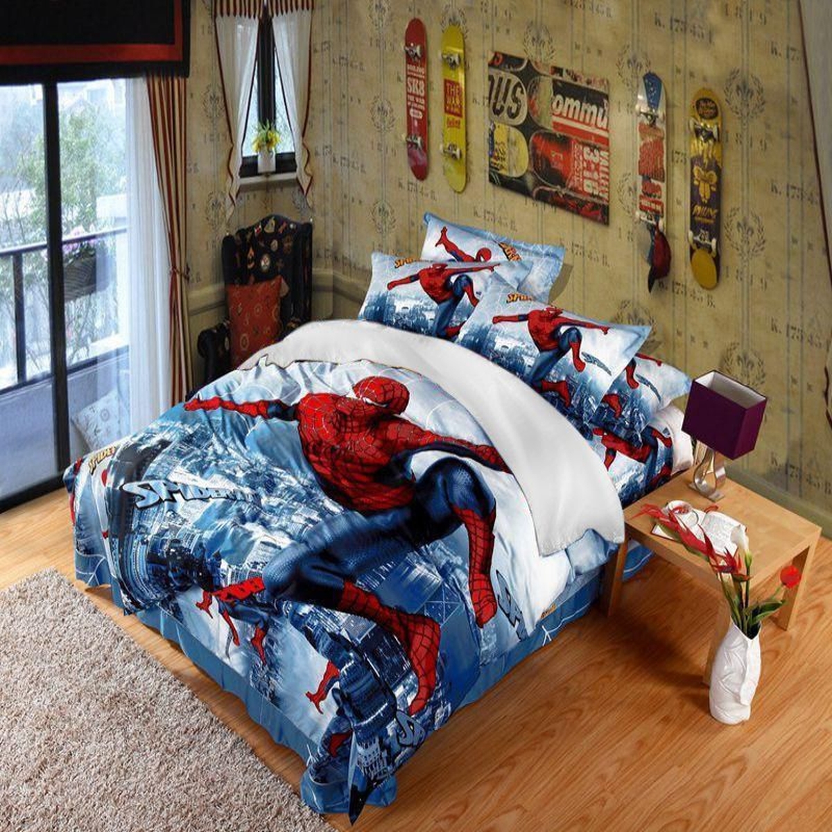Bedding Set The Amazing Spider Man (Duvet Cover & Pillow Cases) - Unique Anime Apparel for Fans