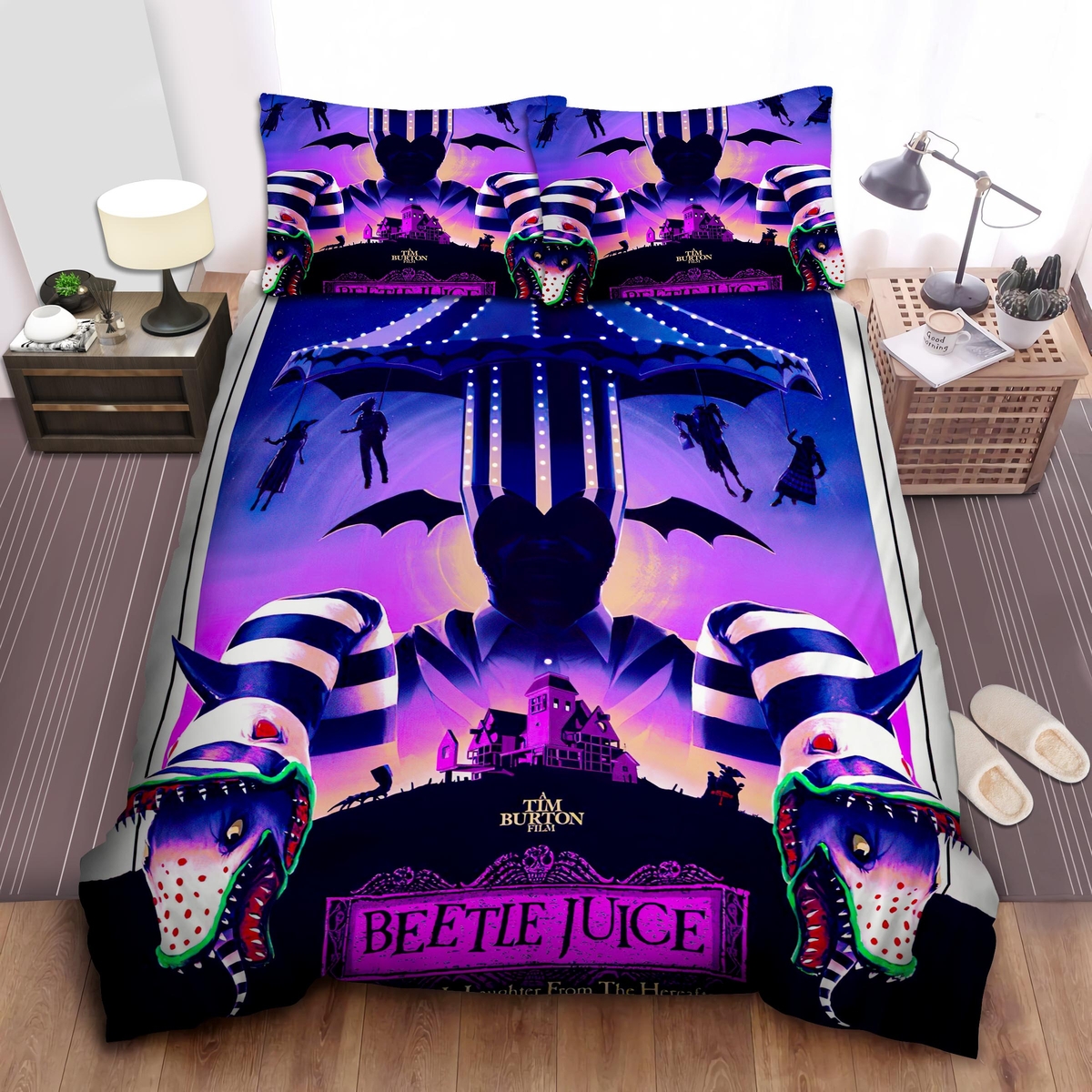 Beetlejuice Bed Sheets Spread Duvet Cover Bedding Set - Unique Anime Apparel for Fans