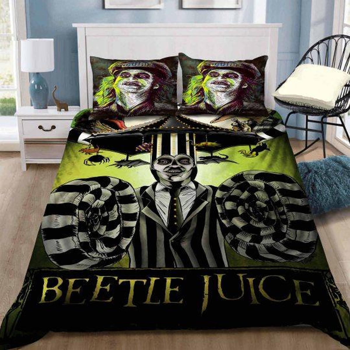 Beetlejuice Bedding Set (Duvet Cover & Pillow Cases) - Unique Anime Apparel for Fans