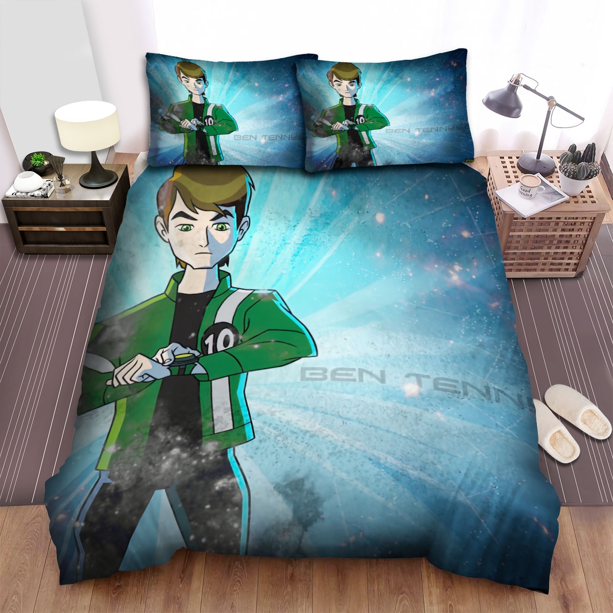 Ben 10 Alien Force Ben Tennyson Bed Sheets Spread Duvet Cover Bedding Set - Unique Anime Apparel for Fans