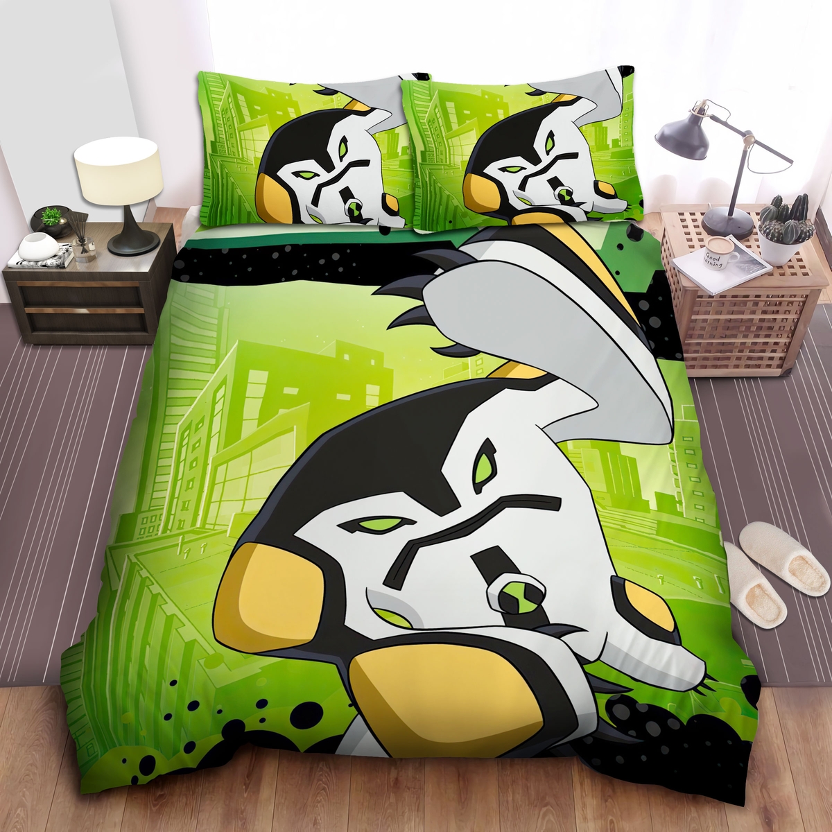 Ben 10 Ben Ten Omniverse Cannonbolt Bed Sheets Spread Duvet Cover Bedding Set - Unique Anime Apparel for Fans