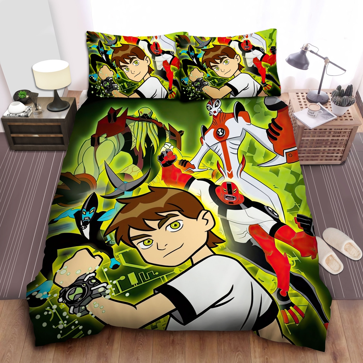 Ben 10 Vilgax The Main Villain Bed Sheets Spread Duvet Cover Bedding Set - Unique Anime Apparel for Fans
