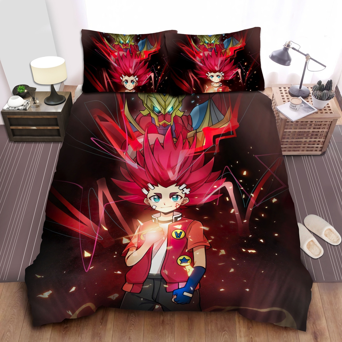 Beyblade Aiga Bed Sheets Spread Duvet Cover Bedding Set - Unique Anime Apparel for Fans