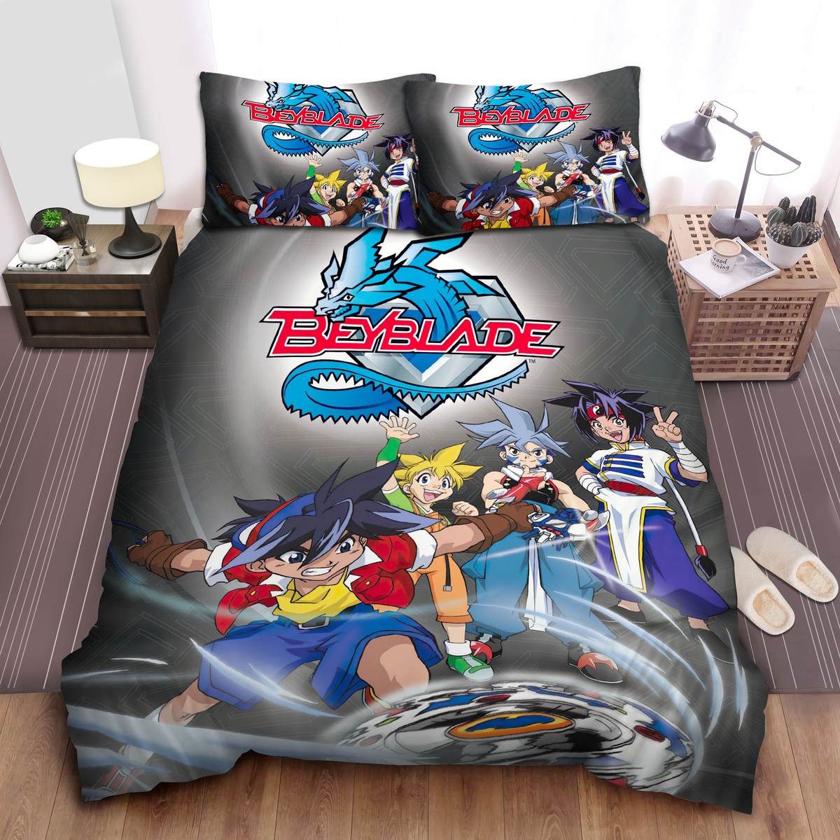 Beyblade Bed Sheets Spread Duvet Cover Bedding Set - Unique Anime Apparel for Fans
