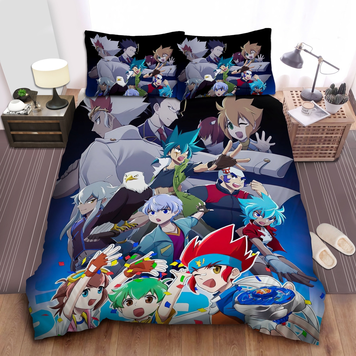 Beyblade Metal Fight Bed Sheets Spread Duvet Cover Bedding Set - Unique Anime Apparel for Fans