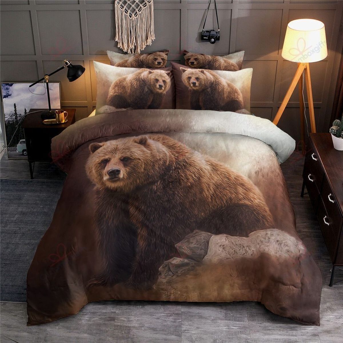 Big Bear Bedding Set Bed Sheets Spread Duvet Cover Bedding Set - Unique Anime Apparel for Fans