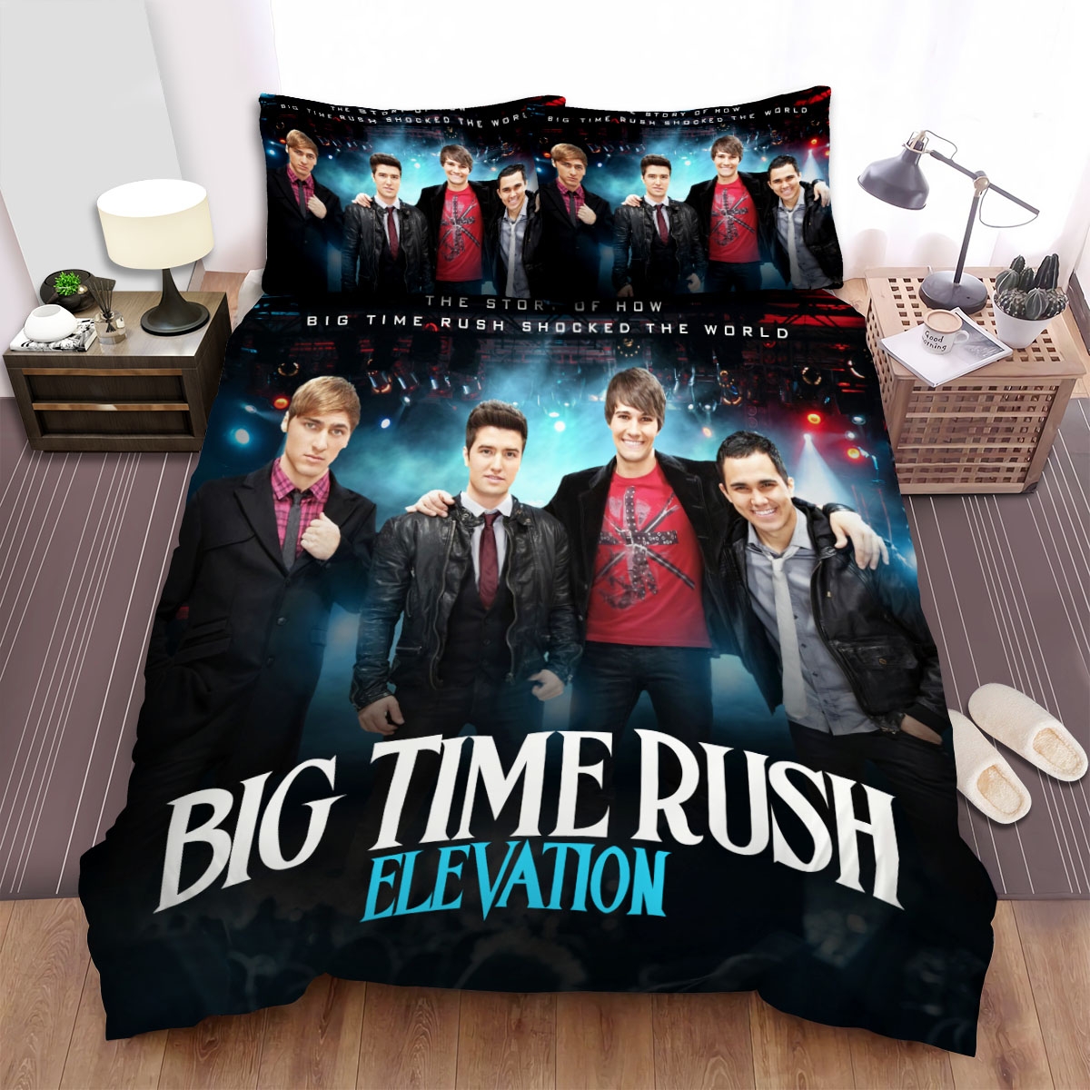 Big Time Rush Elevation Bed Sheets Spread Duvet Cover Bedding Set - Unique Anime Apparel for Fans