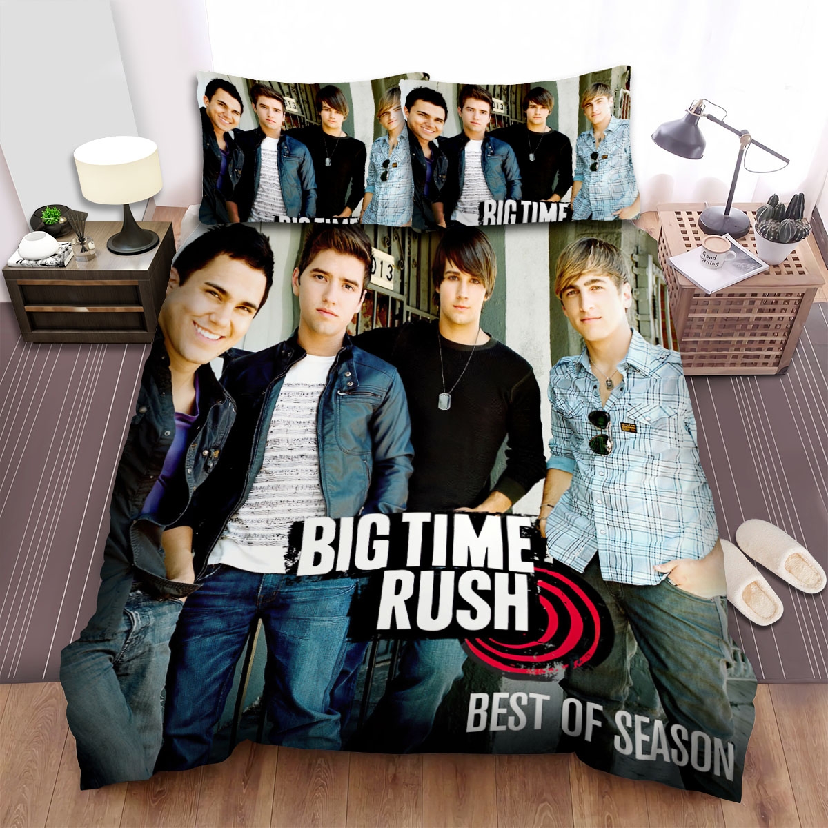 Big Time Rush Season Bed Sheets Spread Duvet Cover Bedding Set - Unique Anime Apparel for Fans
