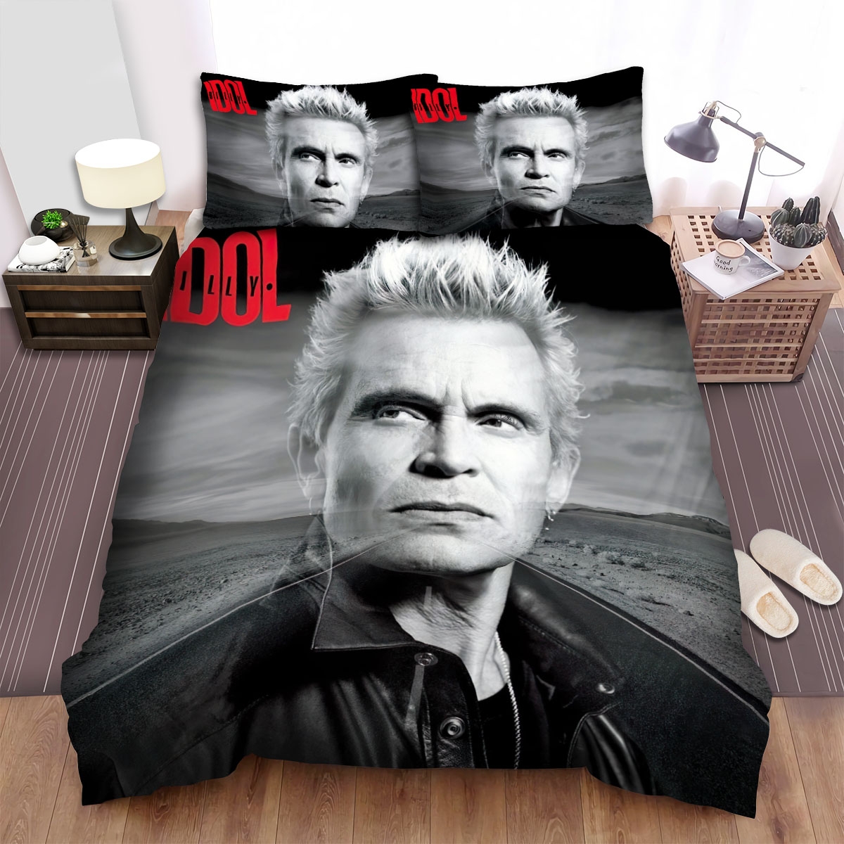 Billy Idol The Roadside Bed Sheets Spread Duvet Cover Bedding Set - Unique Anime Apparel for Fans