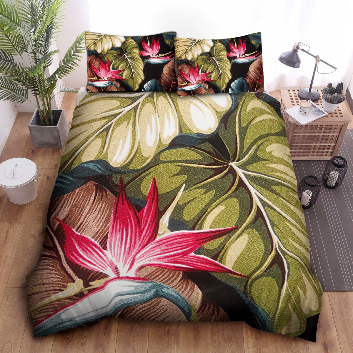 Bird Of Paradise Bed Sheets Spread Duvet Cover Bedding Set - Unique Anime Apparel for Fans