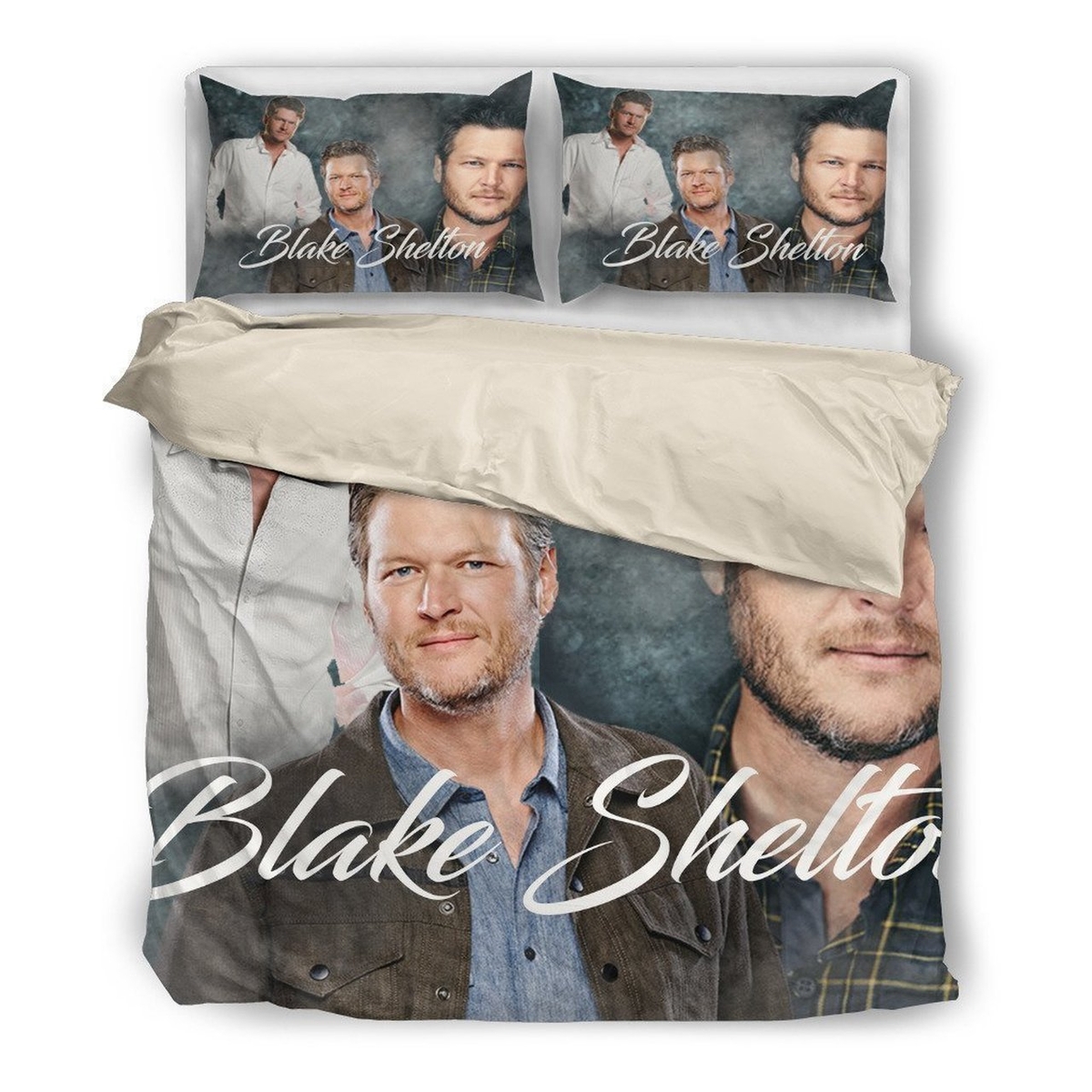 Blake Shelton Custom Bedding Set (Duvet Cover & Pillowcases) - Unique Anime Apparel for Fans