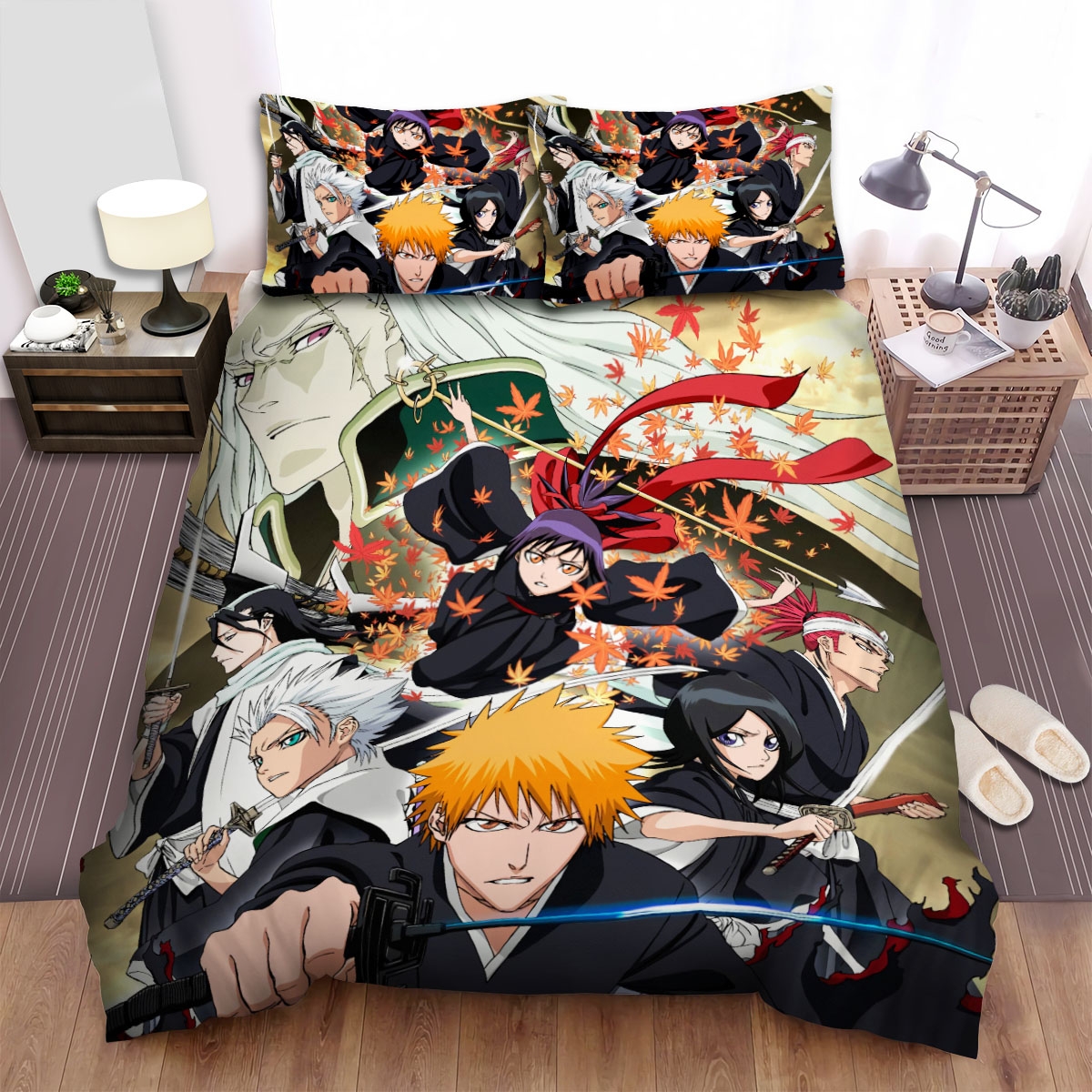 Bleach Memories Of Nobody Characters Bed Sheets Spread Duvet Cover Bedding Set - Unique Anime Apparel for Fans