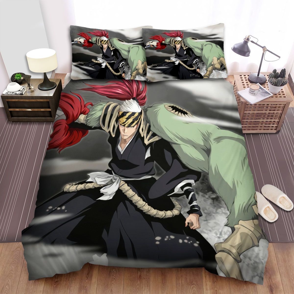 Bleach Renji Abarai Bed Sheets Spread Duvet Cover Bedding Set - Unique Anime Apparel for Fans