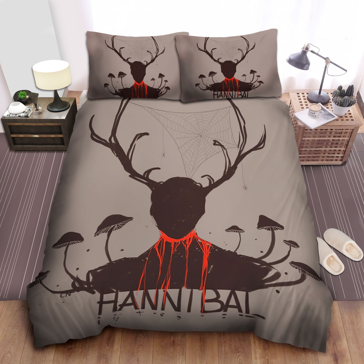 Blood From The Neck Bed Sheets Spread Duvet Cover Bedding Set - Unique Anime Apparel for Fans