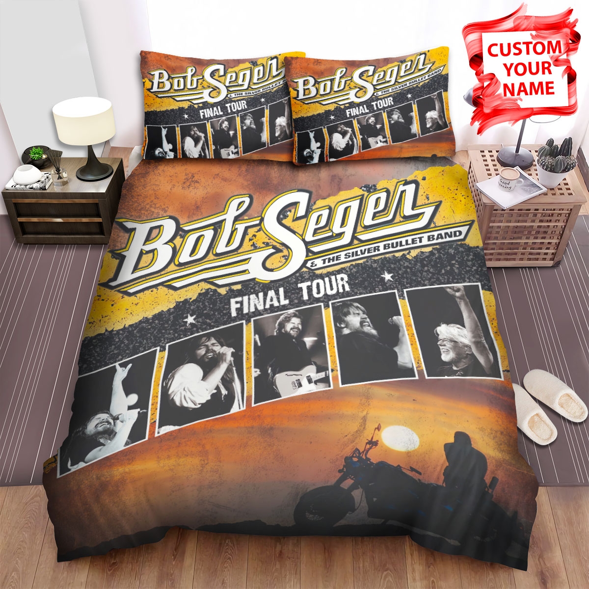 Bob Seger Final Tour Bed Sheets Spread Duvet Cover Bedding Set - Unique Anime Apparel for Fans