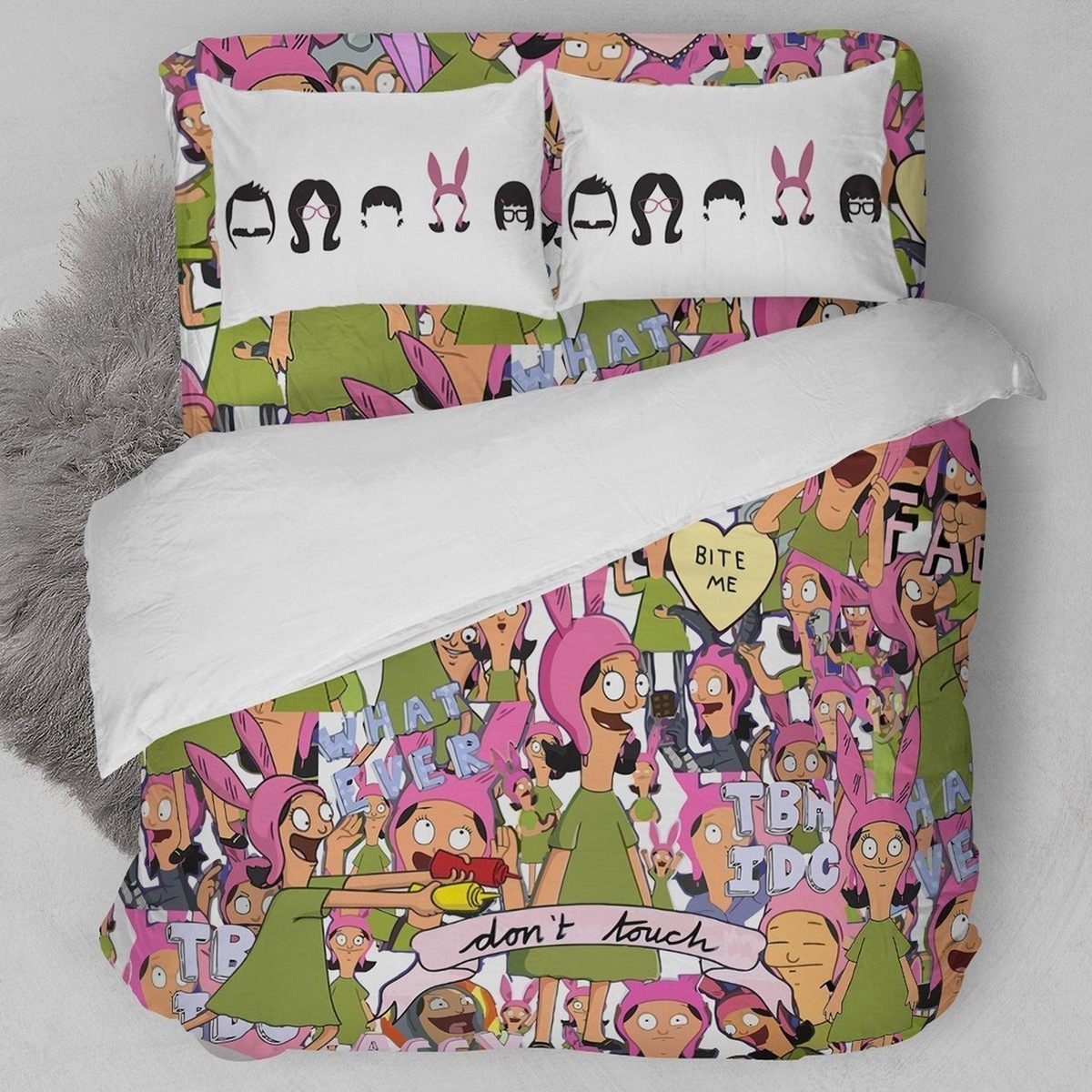Bob's Burgers Bedding Set (Duvet Cover & Pillow Cases) - Unique Anime Apparel for Fans