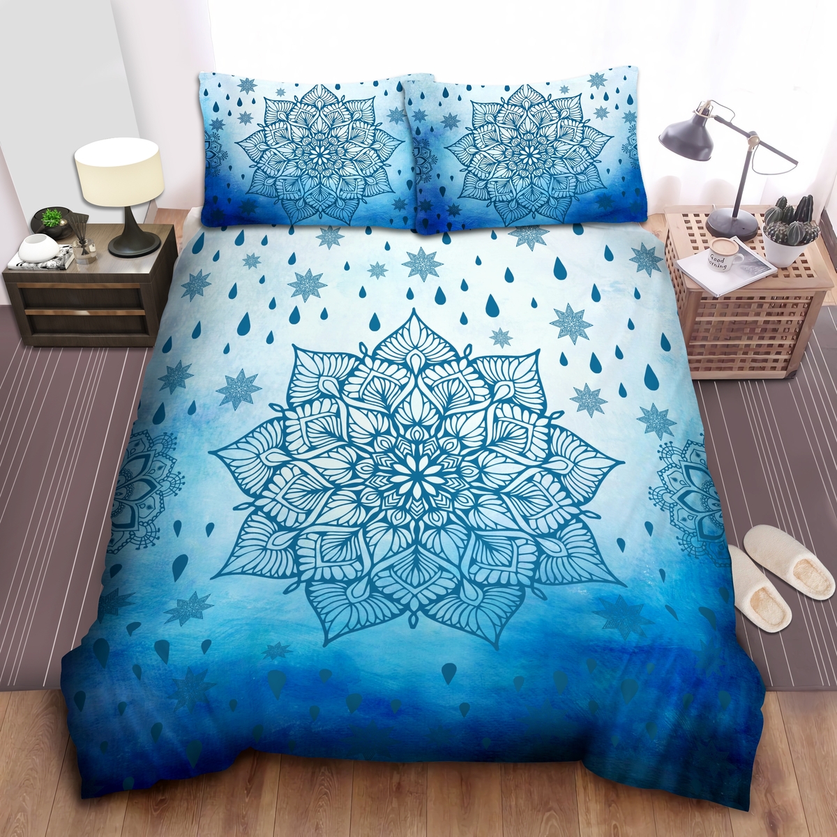 Boho Chic Bed Sheets Spread Duvet Cover Bedding Set - Unique Anime Apparel for Fans