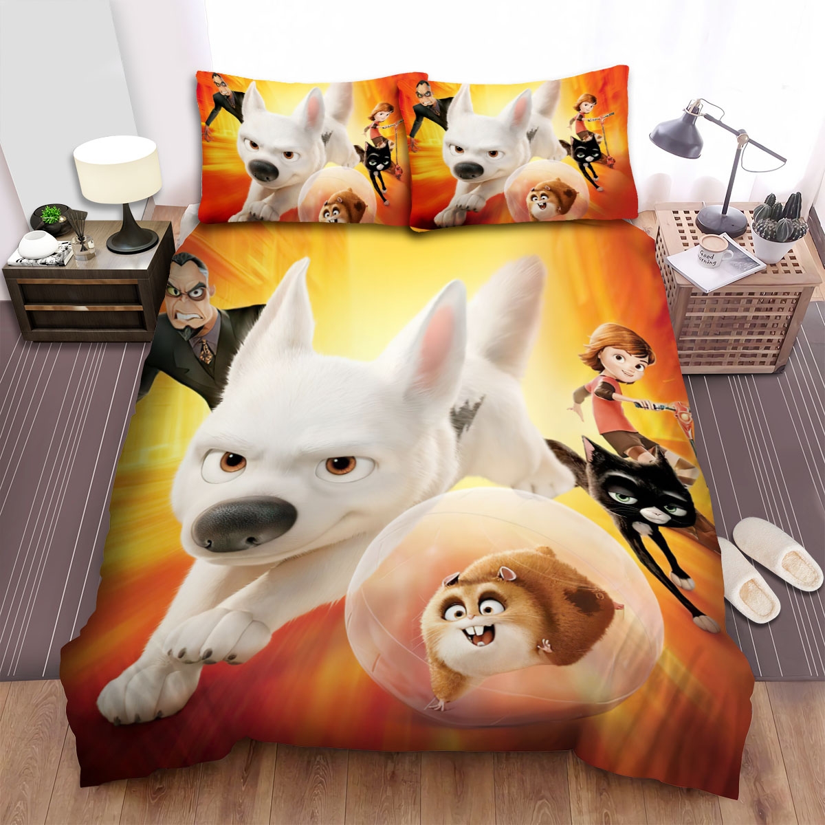 Bolt (2008) Poster Movie Poster Bed Sheets Spread Duvet Cover Bedding Set Ver 3 - Unique Anime Apparel for Fans