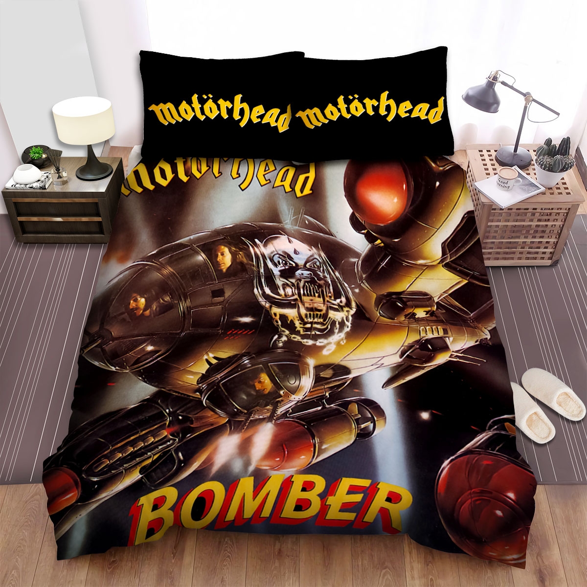 Bomber Motorhead Bed Sheets Spread Duvet Cover Bedding Set - Unique Anime Apparel for Fans