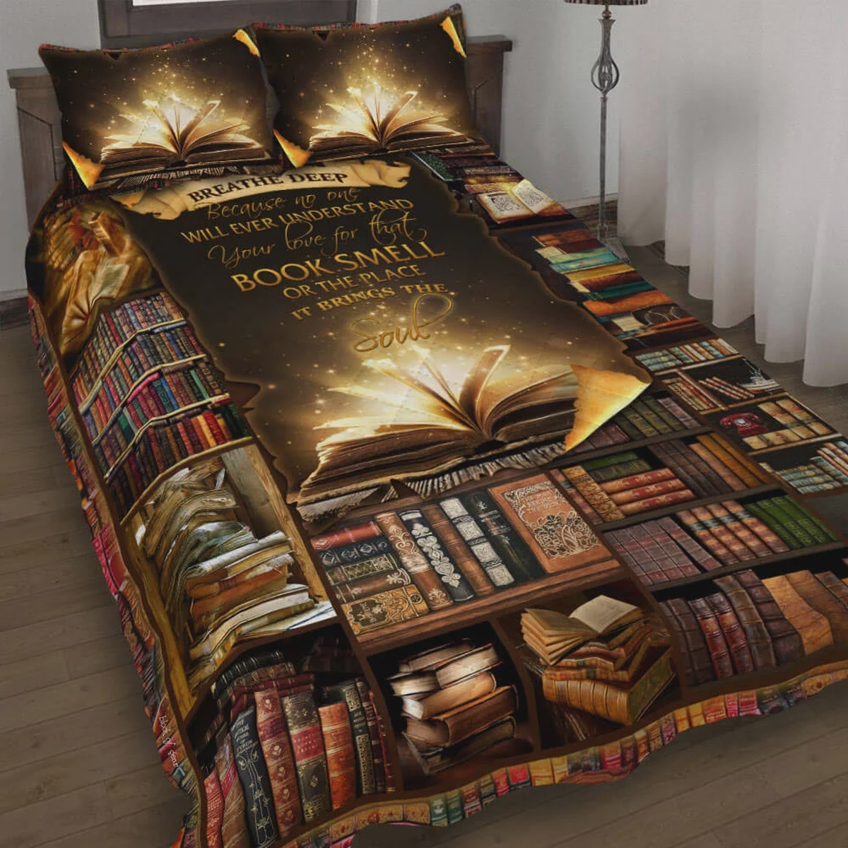 Books Is My Soul Bed Sheets Spread Duvet Cover Bedding Set - Unique Anime Apparel for Fans