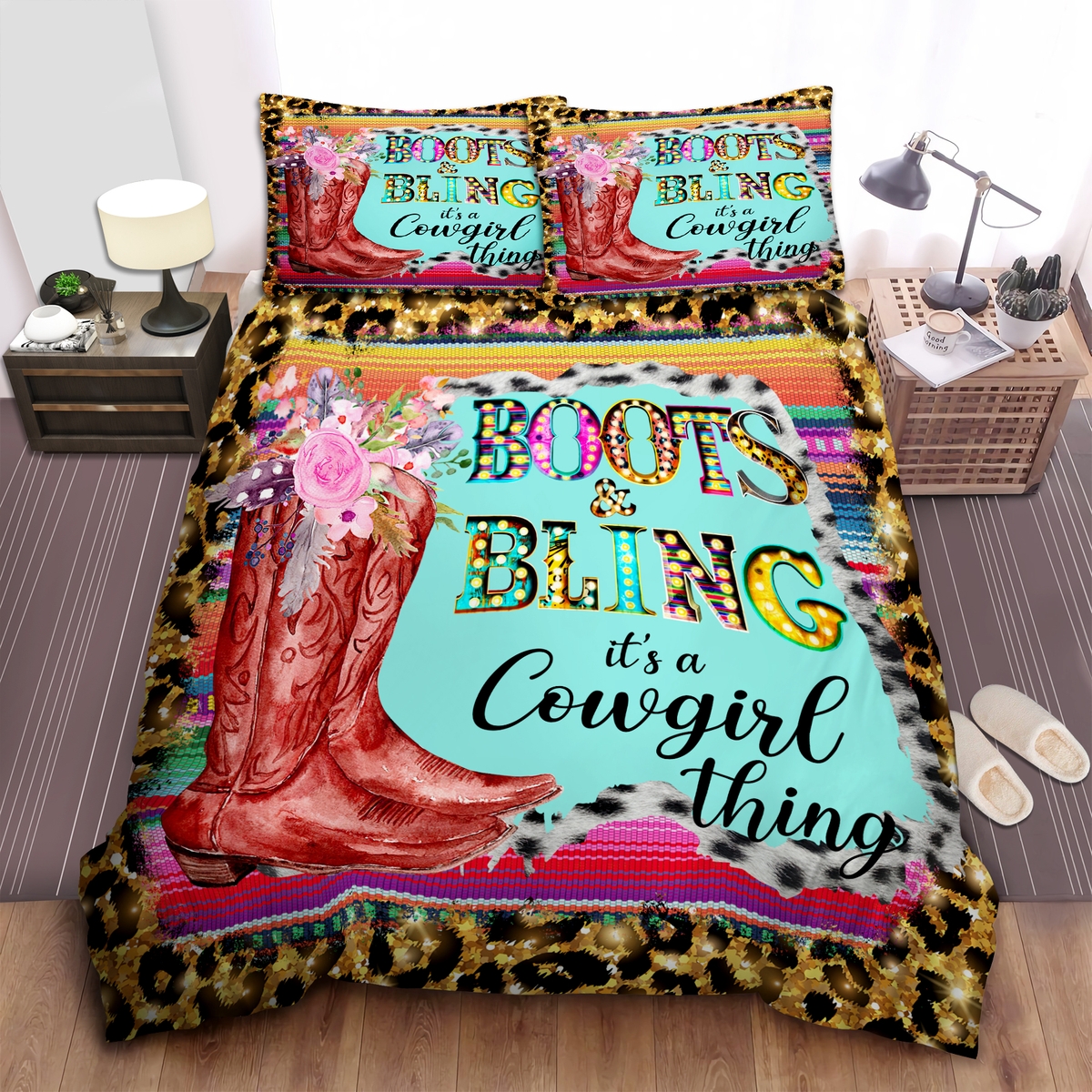 Boots Ang Bling It Is The Cowgirl Things Bed Sheets Duvet Cover Bedding Set Great Gifts For Birthday Christmas Thanksgiving - Unique Anime Apparel for Fans