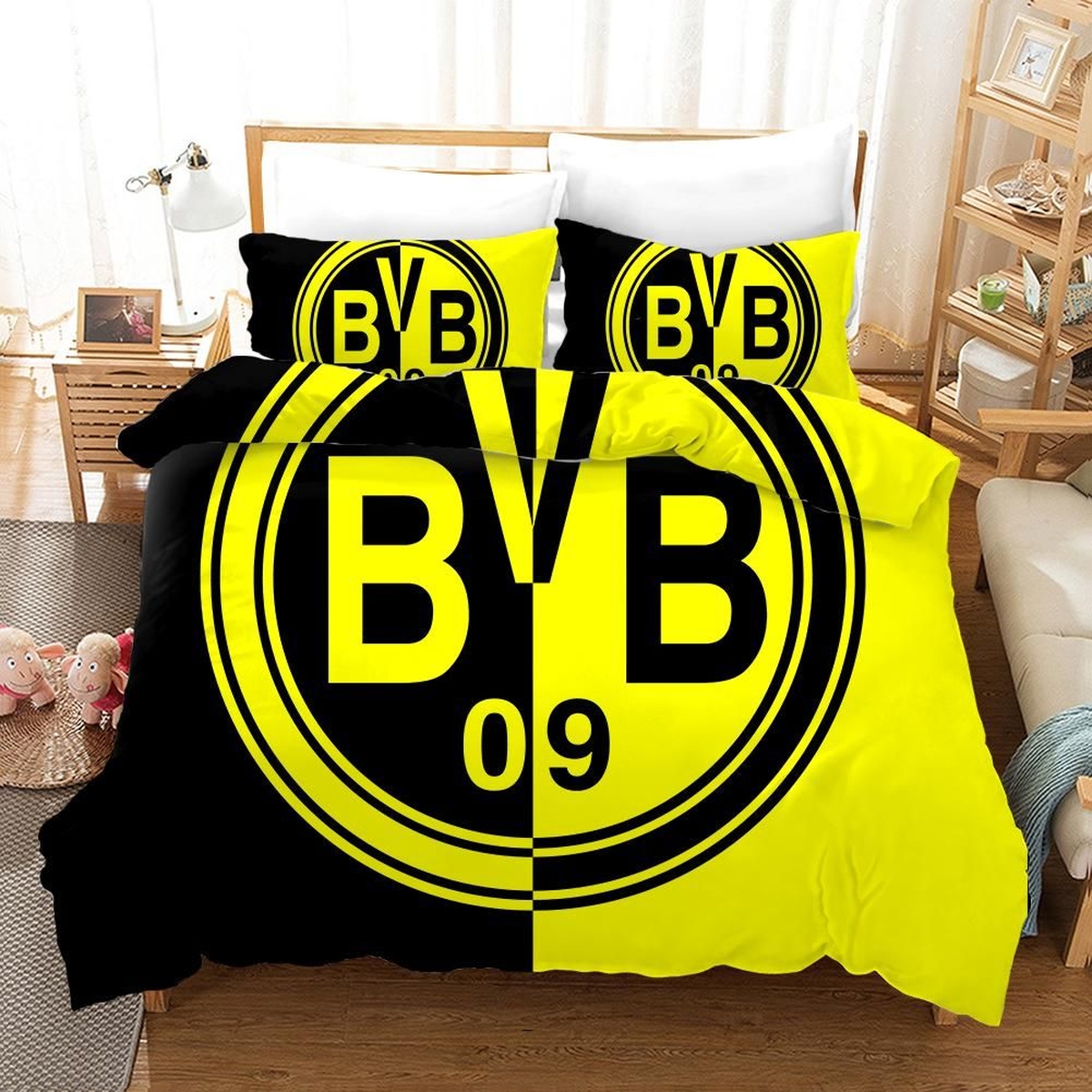 Borussia Dortmund Bedding Set Duvet Cover Set - Unique Anime Apparel for Fans