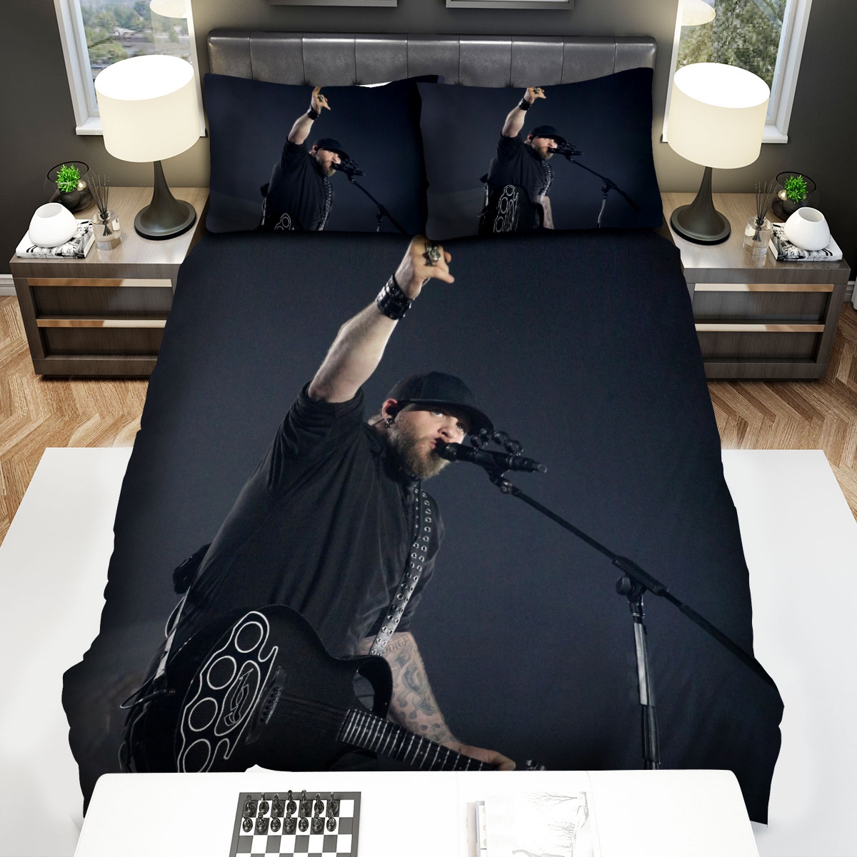 Brantley Gilbert Bed Sheets Spread Comforter Duvet Cover Bedding Set - Unique Anime Apparel for Fans