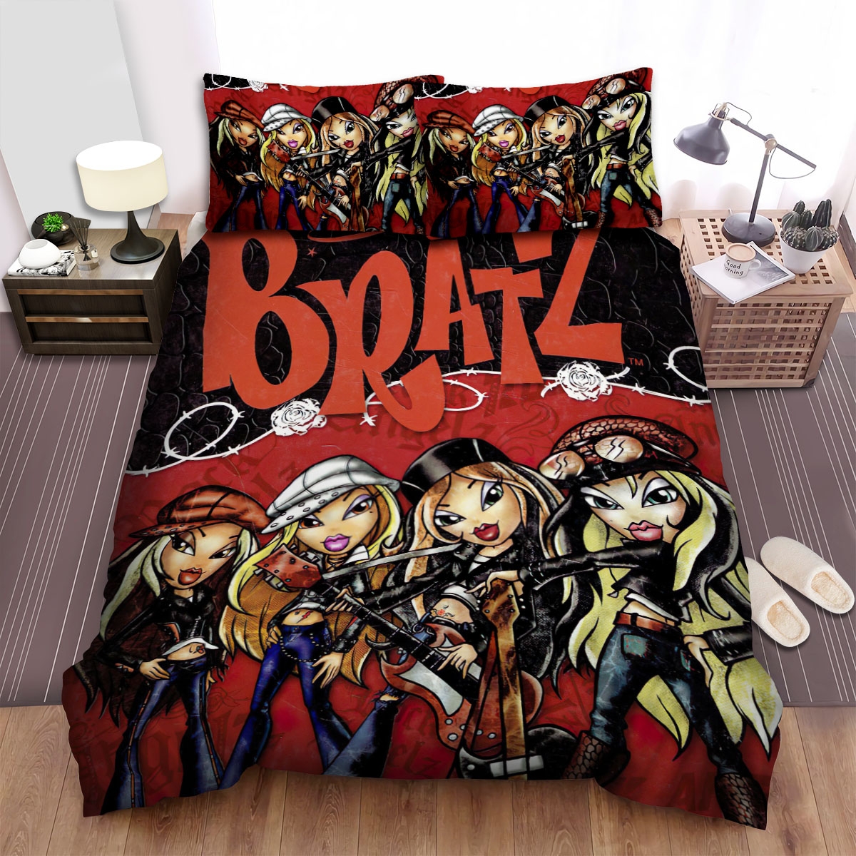 Bratz Pedigreo Bed Sheets Spread Duvet Cover Bedding Set - Unique Anime Apparel for Fans