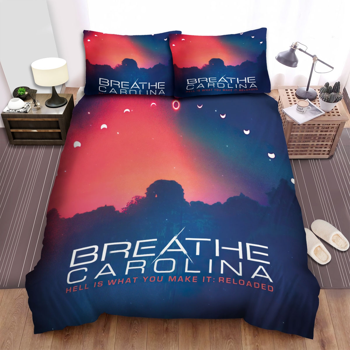 Breathe Carolina Reloaded Bed Sheets Spread Comforter Duvet Cover Bedding Set - Unique Anime Apparel for Fans