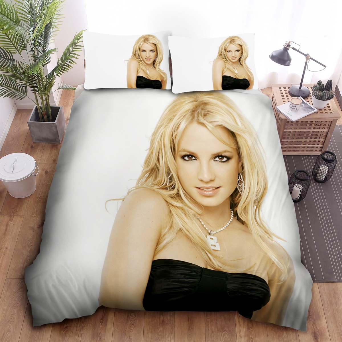 Britney Spears Young Bed Sheets Spread Duvet Cover Bedding Set - Unique Anime Apparel for Fans