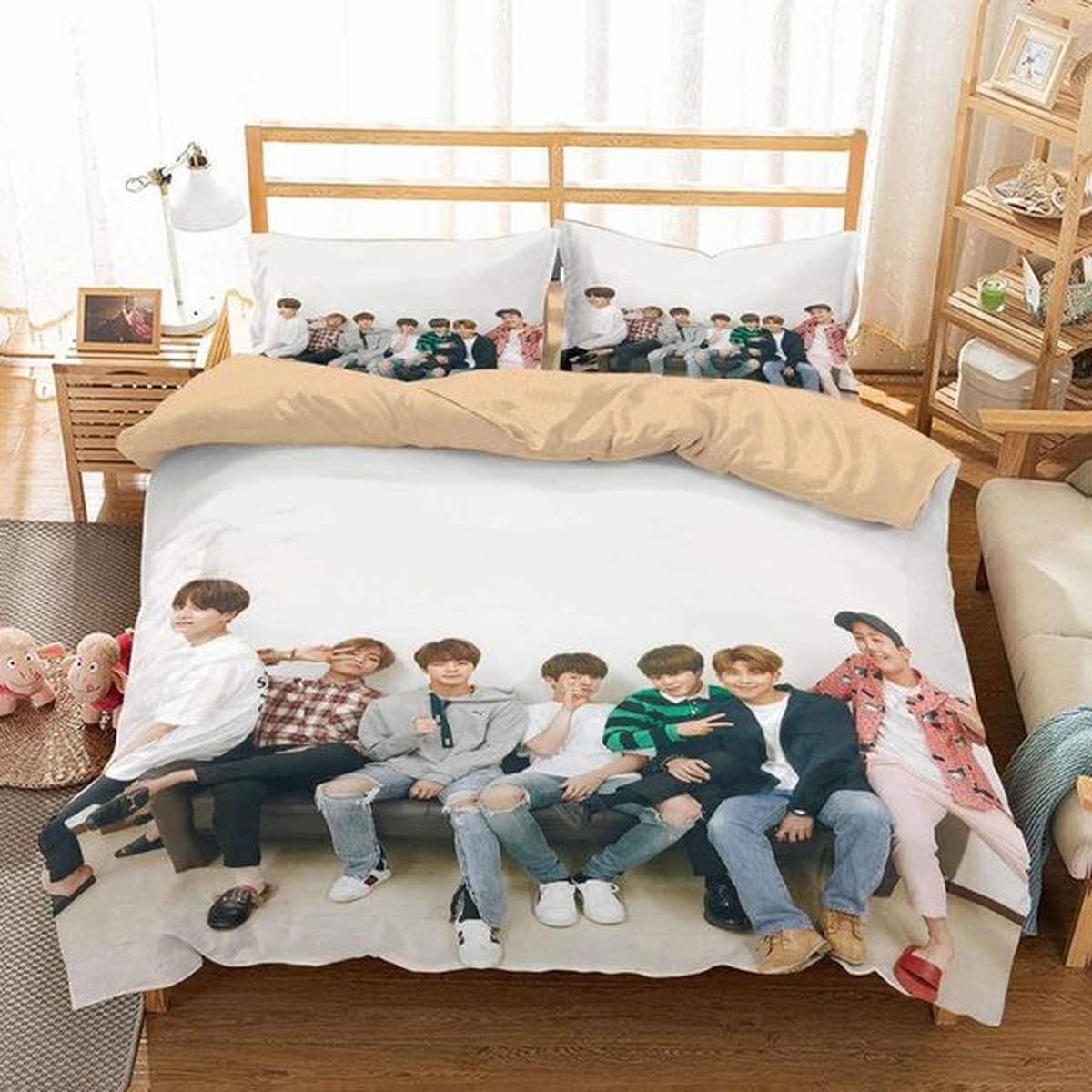 Bts Version 1 Custom Bedding Set (Duvet Cover & Pillowcases) - Unique Anime Apparel for Fans