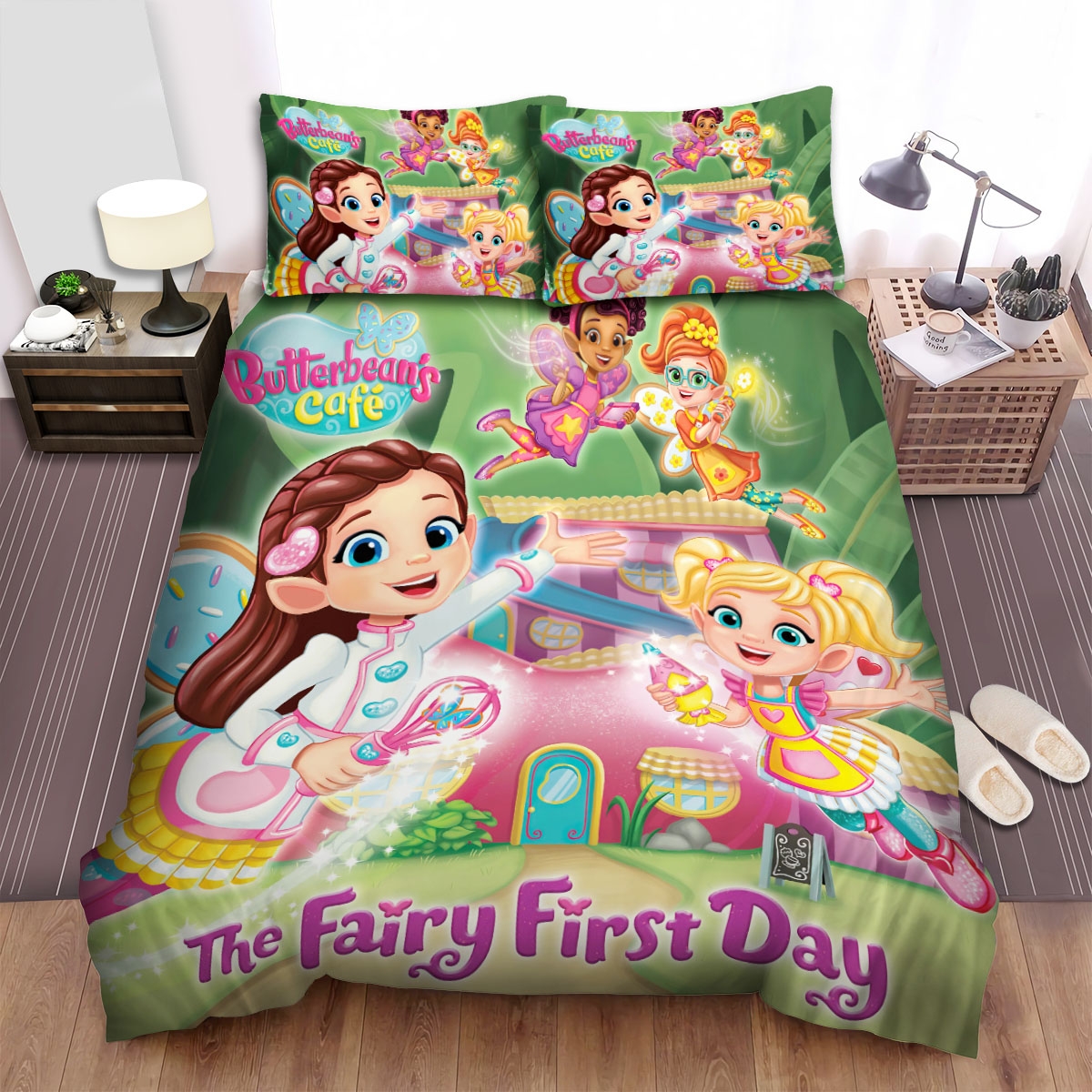 Butterbean's Cafe The Fairy First Day Bed Sheets Spread Duvet Cover Bedding Set - Unique Anime Apparel for Fans